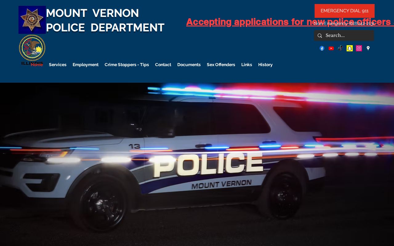 Mount Vernon Police Department official source for recent arrest records